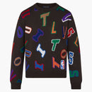 Louis Vuitton X Nba Letters Crewneck Brown