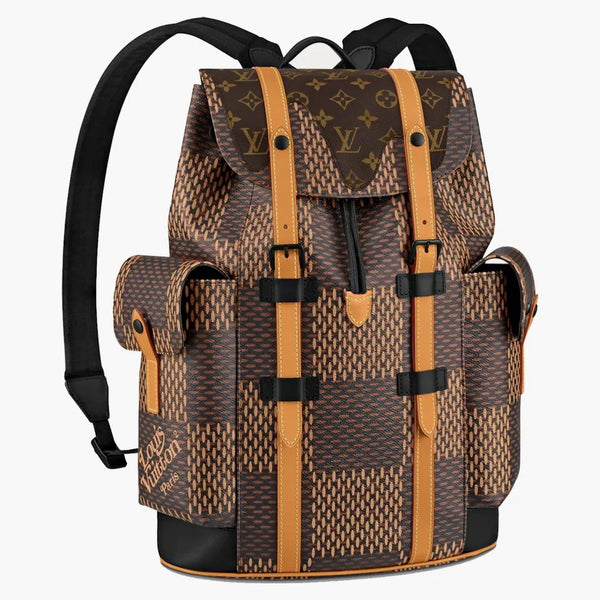 Louis Vuitton X Nigo Christopher Backpack Damier Ebene Giant Pm Brown