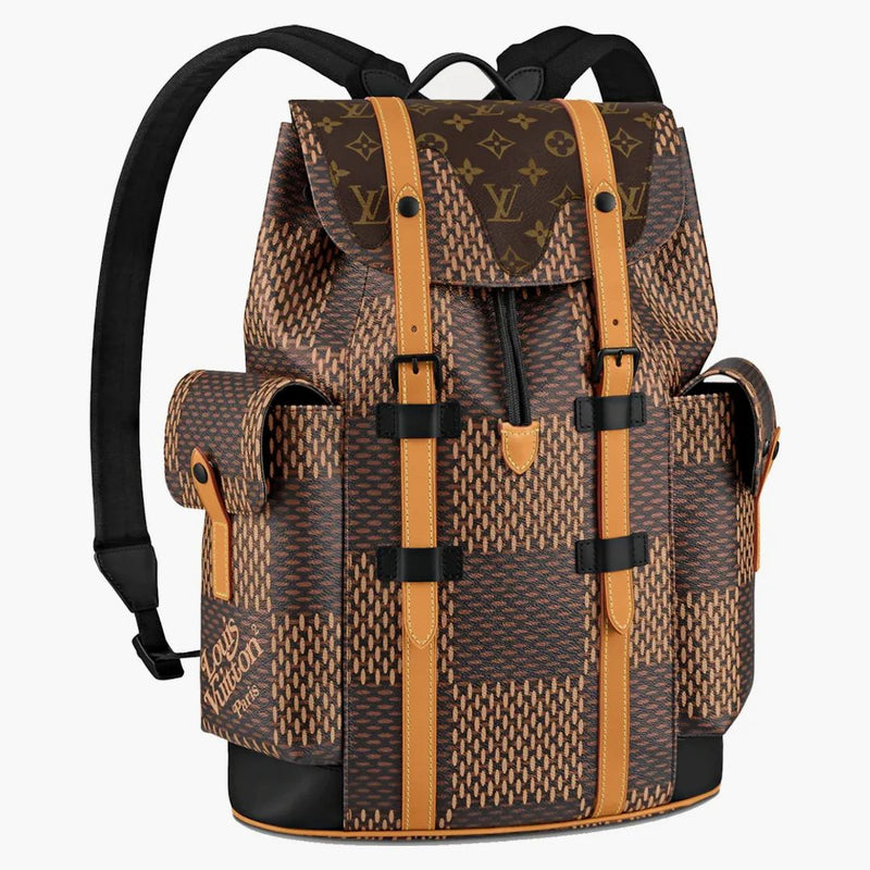 Louis Vuitton X Nigo Christopher Backpack Damier Ebene Giant Pm Brown