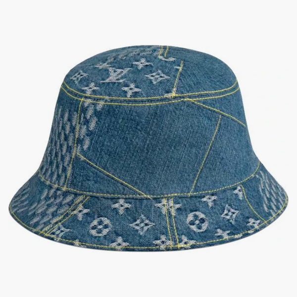 Louis Vuitton X Nigo Damier Geant Wave Monogram Hat Bleu
