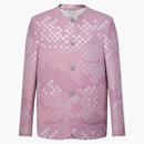 Louis Vuitton X Nigo Damoflage Collarless Tweed Jacket Pale Pink