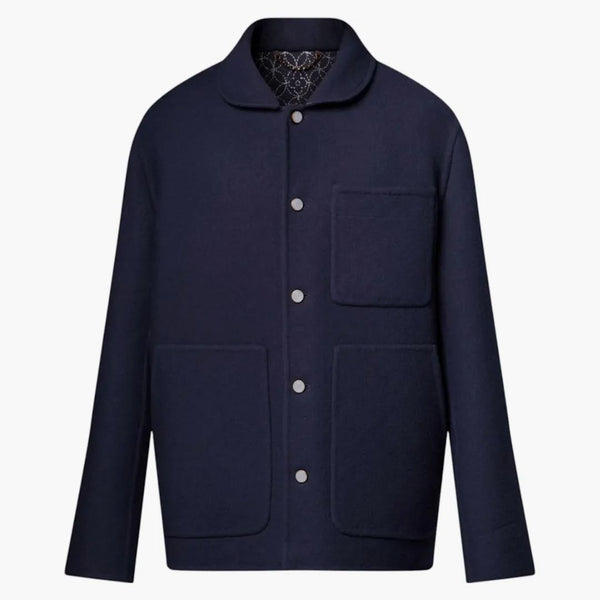 Louis Vuitton X Nigo Double Face Workwear Jacket Deep Navy