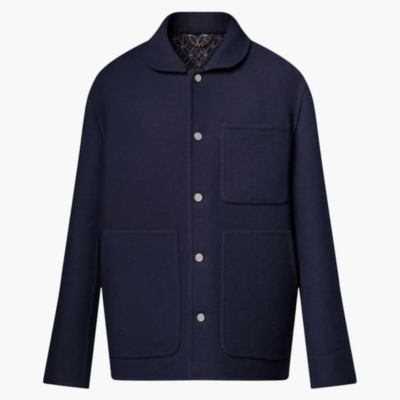 Louis Vuitton X Nigo Double Face Workwear Jacket Deep Navy