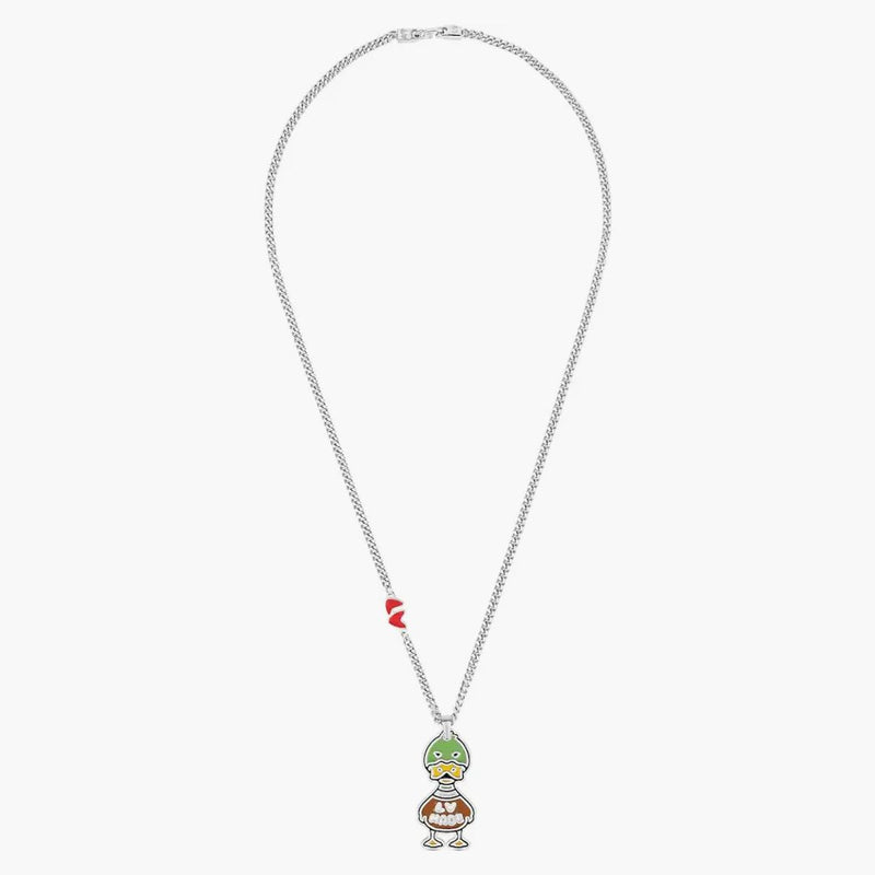 Louis Vuitton X Nigo Duck Pendant Necklace Silver