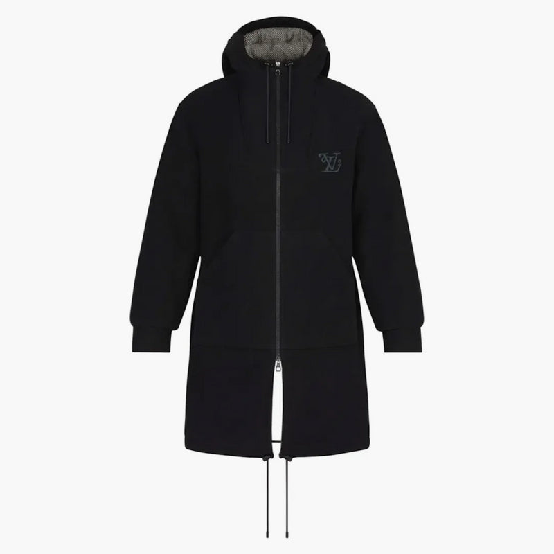 Louis Vuitton X Nigo Embroidered Square Lv Padded Molskin Parka Noir