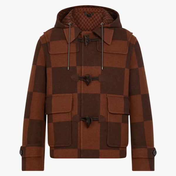 Louis Vuitton X Nigo Giant Damier Duffle Coat Chocolate