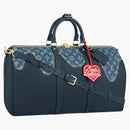 Louis Vuitton X Nigo Keepall Bandouliere 50 Monogram Blue