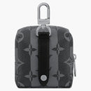 Louis Vuitton X Nigo LV Made Squared Pouch Bag Charm Monogram Stripes Graphite