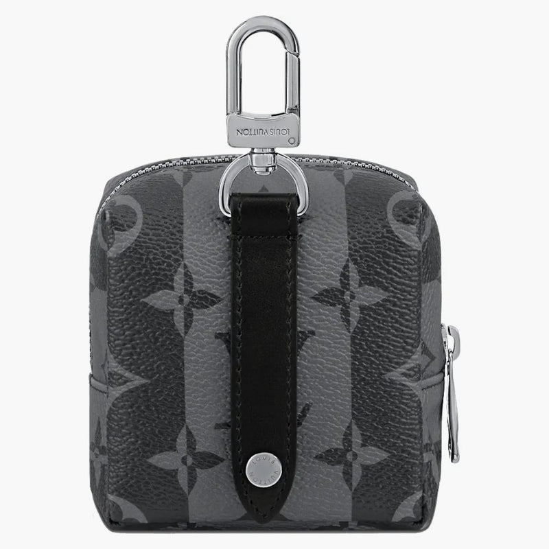 LOUIS VUITTON x Nigo LV Made kwadratowa woreczka worka urok Monogram Paski grafit