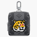 Louis Vuitton X Nigo LV Made Squared Pouch Bag Charm Monogram Stripes Graphite