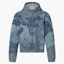 Louis Vuitton X Nigo Monogram Patchwork Denim Hoodie Indigo