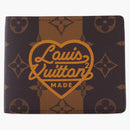 Louis Vuitton X Nigo Multiple Wallet Monogram Stripes Brown
