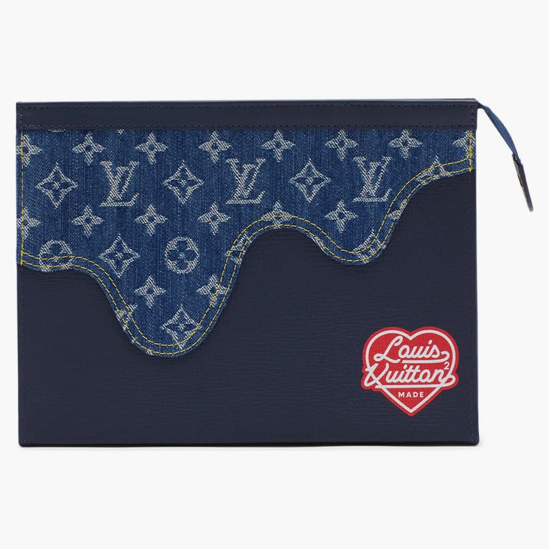 Louis Vuitton X Nigo Pochette Voyage Mm Monogram Blue