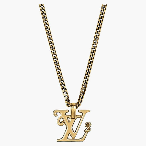 Louis Vuitton X Nigo Squared Necklace Gold