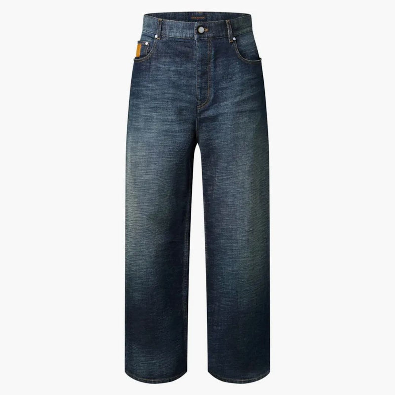 Louis Vuitton X Nigo Wide Leg Denim Pants Indigo