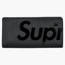 Louis Vuitton X Supreme Brazza Wallet Epi Black
