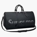 Louis Vuitton X Supreme Keepall Bandouliere Epi 55 Black
