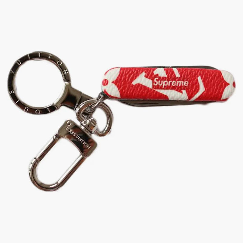 Louis Vuitton X Supreme Pocket Knife Key Chain Red