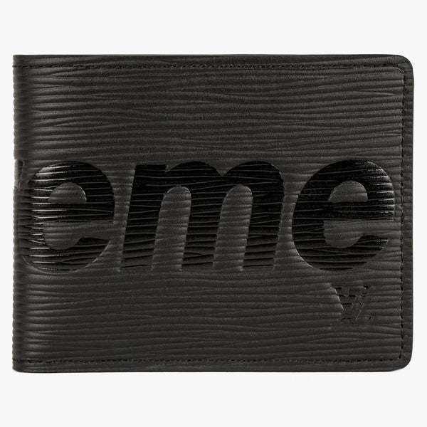 Louis Vuitton X Supreme Slender Wallet Epi Black