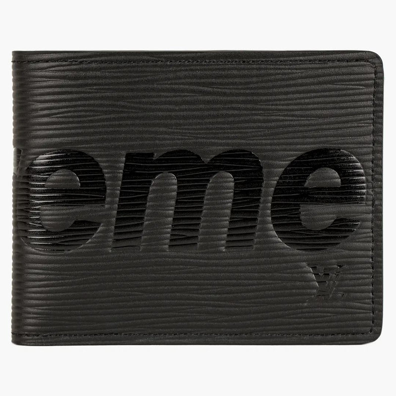 Louis Vuitton X Supreme Slender Wallet Epi Black