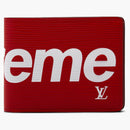 Louis Vuitton X Supreme Slender Wallet Epi Red