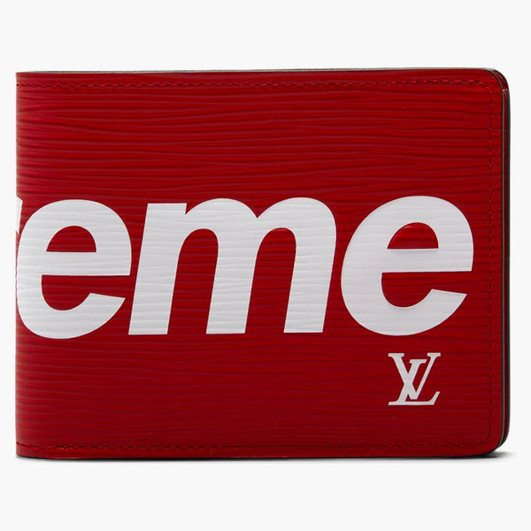 Louis Vuitton X Supreme Slender Wallet Epi Red