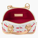 Louis Vuitton x Takashi Murakami Cherry Alma BB White Monogram