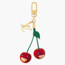 Louis Vuitton X Takashi Murakami Cherry Bag Charm Gold-Tone Metal