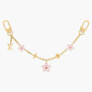 Louis Vuitton X Takashi Murakami Cherry Blossom Bag Chain Gold