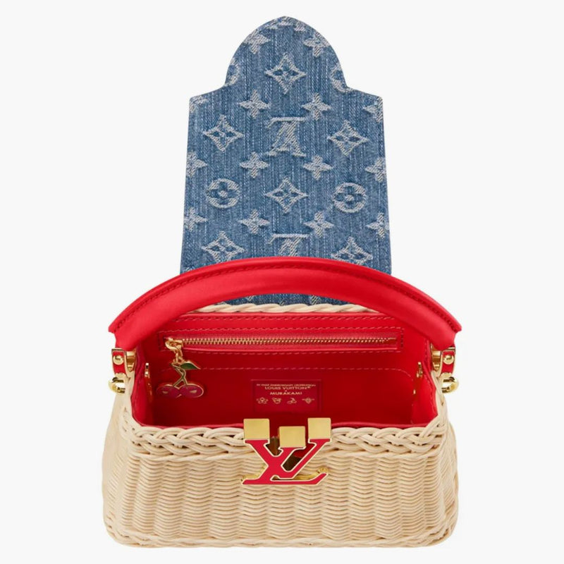 Louis Vuitton X Takashi Murakami Cherry Capucines Mini Rattan