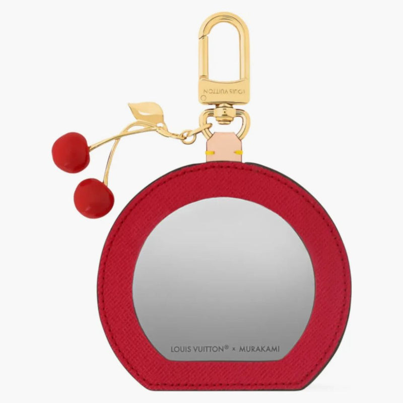 Louis Vuitton X Takashi Murakami Cherry Lv Mini Mirror Bag Charm Brown Monogram