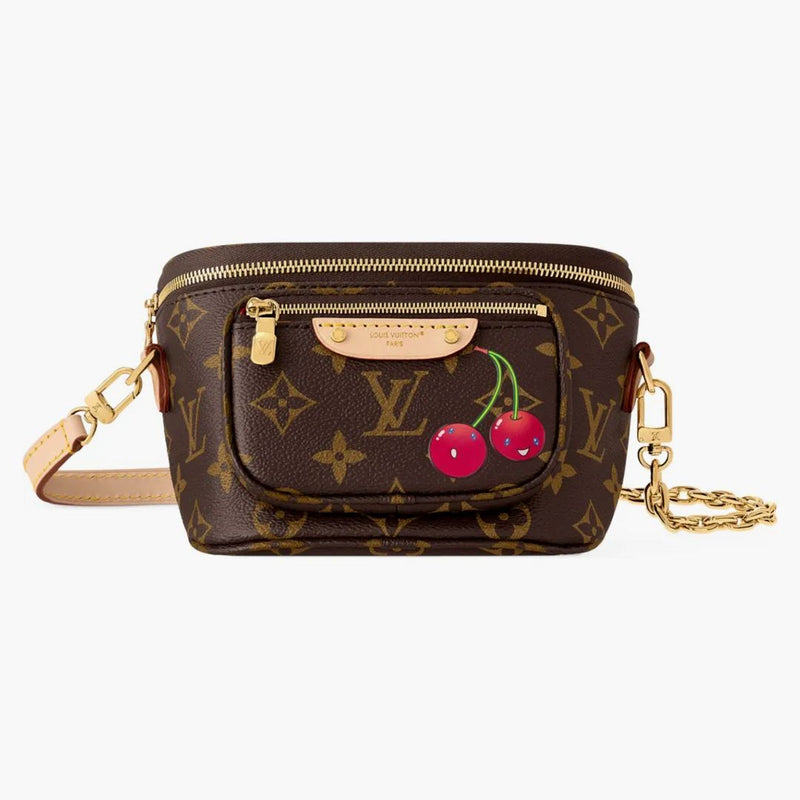 Louis Vuitton X Takashi Murakami Cherry Mini Bumbag Brown Monogram