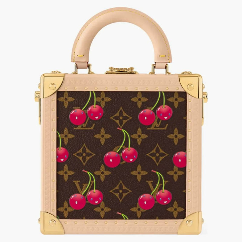 Louis Vuitton X Takashi Murakami Cherry Mini Square Trunk Cherry Brown Monogram