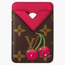 Louis Vuitton x Takashi Murakami Cherry Porte-Cartes Magnet Brown Monogram