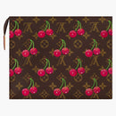 Louis Vuitton x Takashi Murakami Cereza de cerezo Pouch Monograma marrón