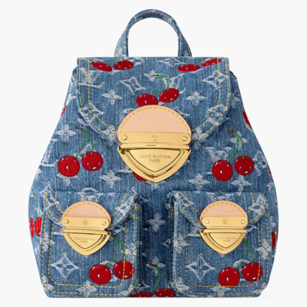 希少コラボ【LOUIS VUITTON x TM】Cherry Sunset Denim Monogram Louis Vuitton LV x TM Sunset Denim M13680– TC