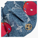 Louis Vuitton X Takashi Murakami Denim Cherry Scrunchy Blue Denim