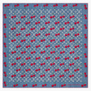 Louis Vuitton X Takashi Murakami Denim Cherry Square 90 Blue Denim