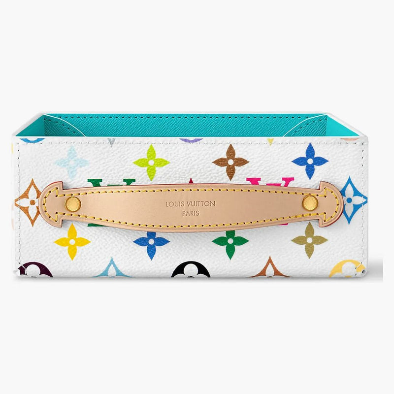 Louis Vuitton X Takashi Murakami George Monogram Multicolor Desk Tray Mm White Multicolored/kabira Blue