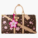 Louis Vuitton X Takashi Murakami Keepall Bandouliere 45 Sakura Brown