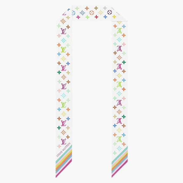Louis Vuitton X Takashi Murakami Monogram Multicolor Bandeau Bb White Multicolored