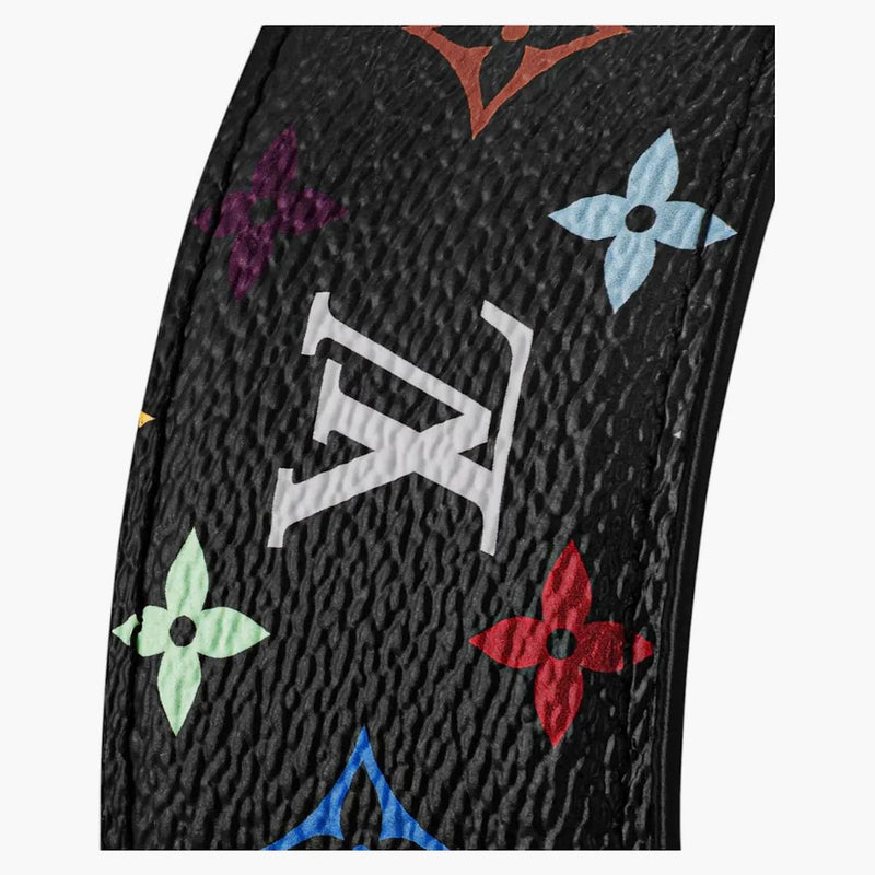 Louis Vuitton X Takashi Murakami Monogram Multicolor Lv Outline Headband Black Multicolored