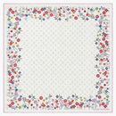 Louis Vuitton X Takashi Murakami Monogram Superflat Flowers Square 90 White
