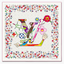 Louis Vuitton X Takashi Murakami Monogram Superflat Shawl White
