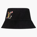 Louis Vuitton X Takashi Murakami Reversible Superflat Bucket Hat Black