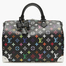 Louis Vuitton X Takashi Murakami Speedy Soft 30 Black Multicolored