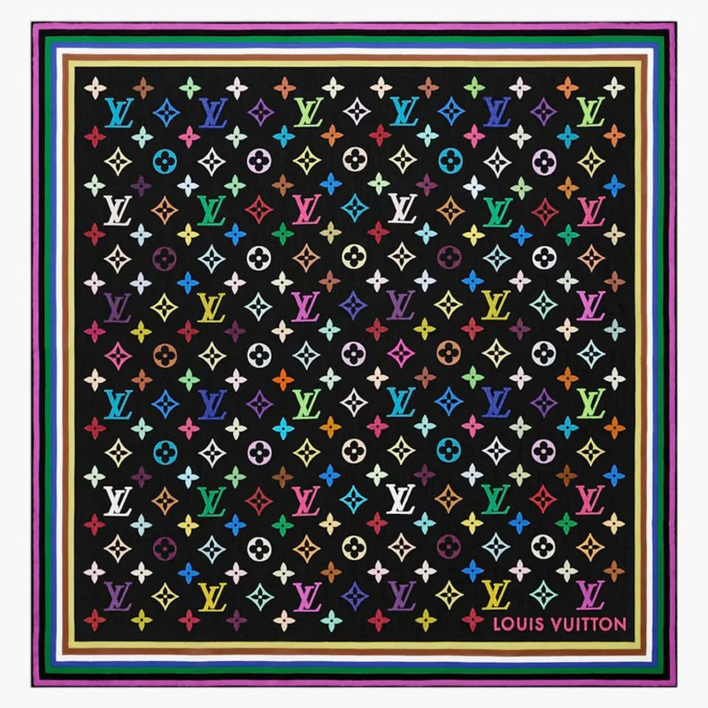 Louis Vuitton X Takashi Murakami Square 55 Black Multicolored