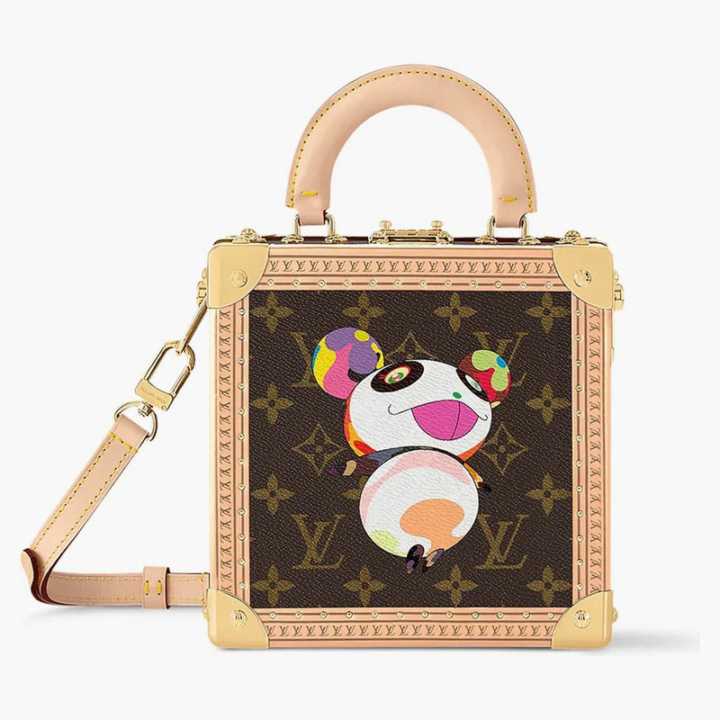 Louis Vuitton X Takashi Murakami Square Trunk Panda Monogram
