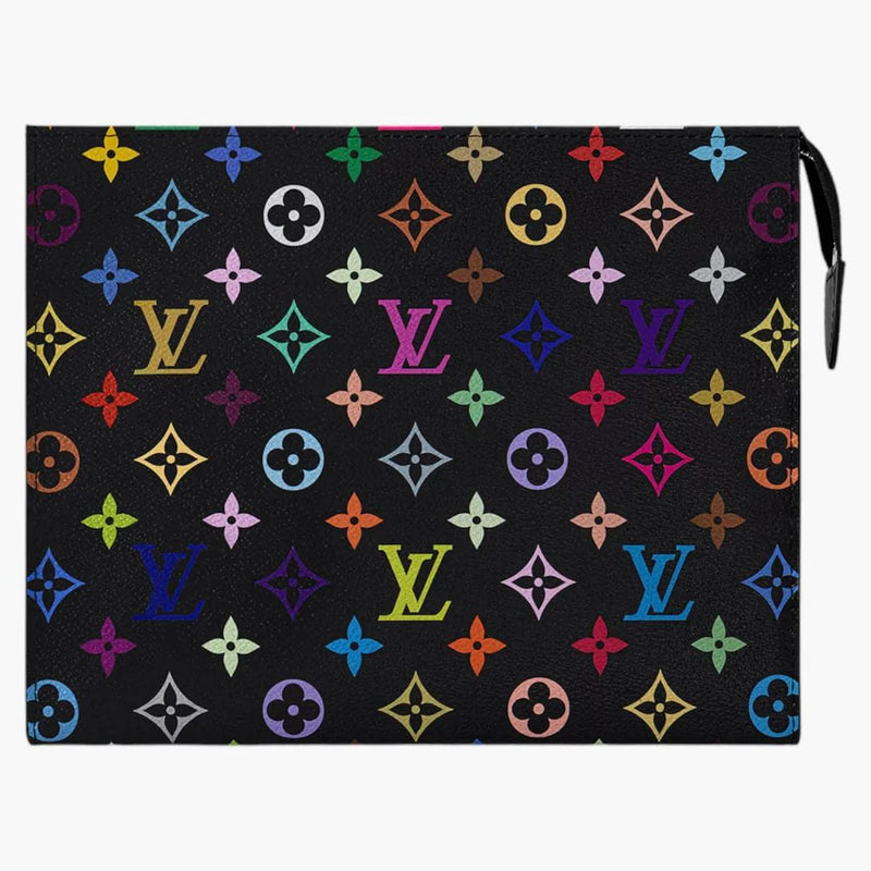 Louis Vuitton X Takashi Murakami Toiletry Pouch Black Multicolored