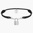 Louis Vuitton X Virgil Abloh Silver Lockit Bracelet Black